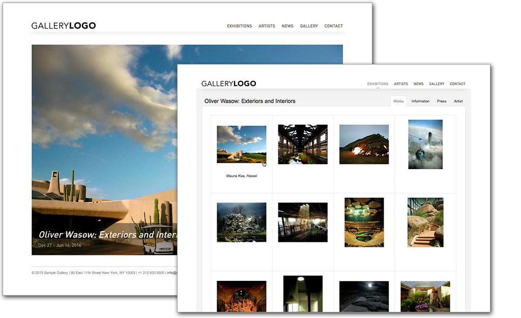 Art Gallery Website / Art Collection Website | Artsystems WebManager